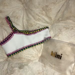 KIINI: YAZ one shoulder swimsuit top